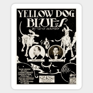 yellow dog blues Sticker